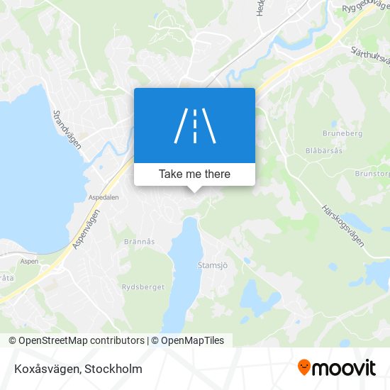 Koxåsvägen map