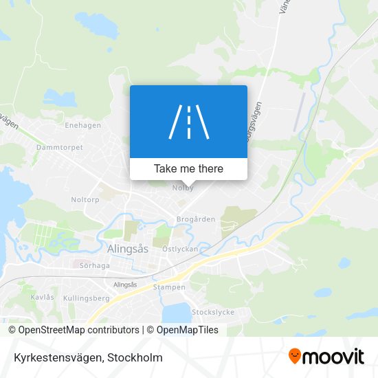 Kyrkestensvägen map