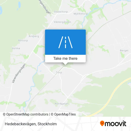 Hedebackevägen map