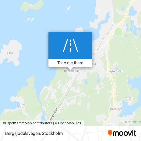 Bergsjödalsvägen map