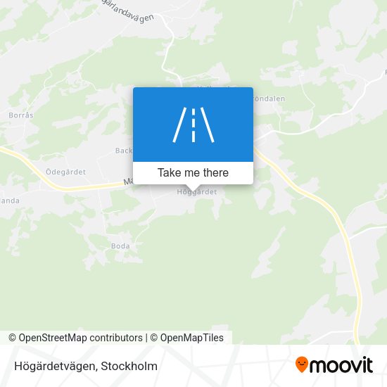 Högärdetvägen map