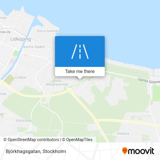 Björkhagsgatan map