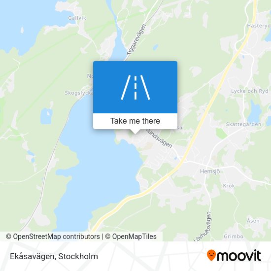 Ekåsavägen map