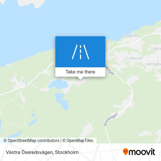 Västra Öxeredsvägen map