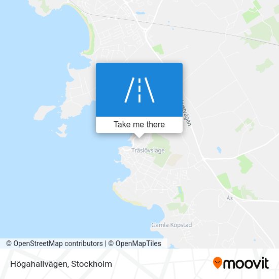 Högahallvägen map