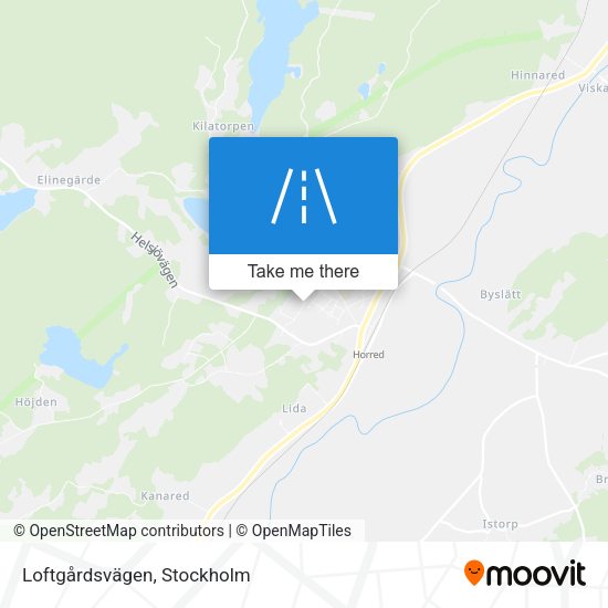 Loftgårdsvägen map