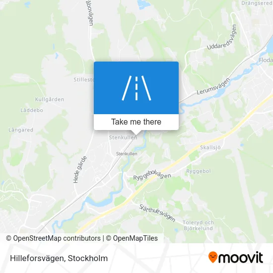 Hilleforsvägen map