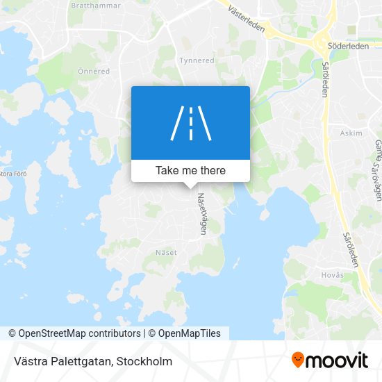 Västra Palettgatan map