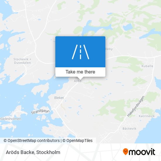 Aröds Backe map