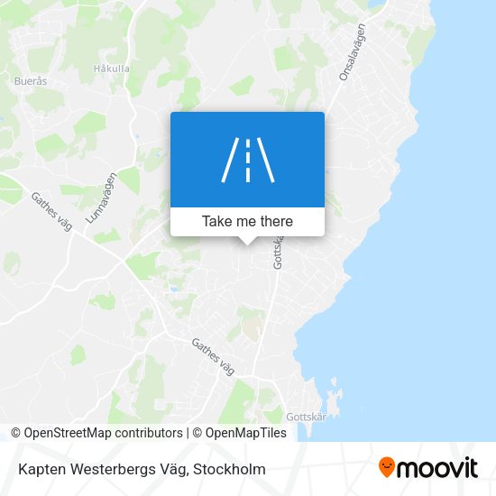 Kapten Westerbergs Väg map