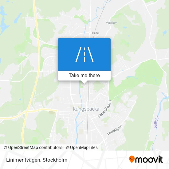Linimentvägen map