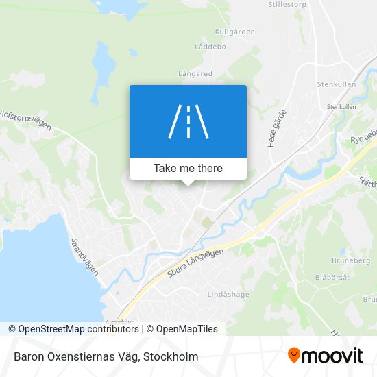 Baron Oxenstiernas Väg map