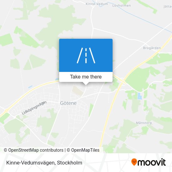 Kinne-Vedumsvägen map