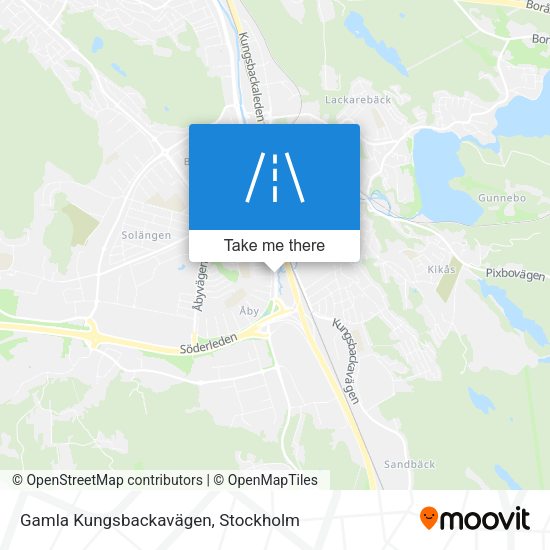 Gamla Kungsbackavägen map