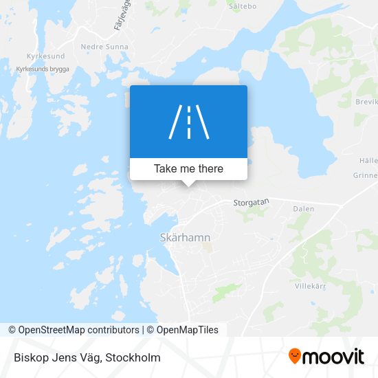 Biskop Jens Väg map