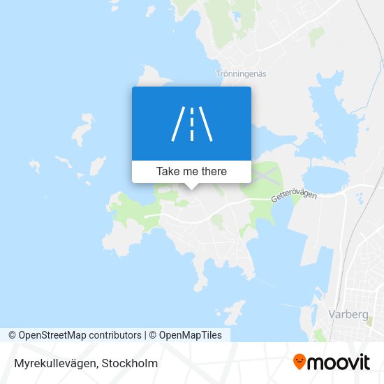 Myrekullevägen map