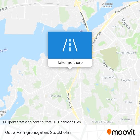 Östra Palmgrensgatan map