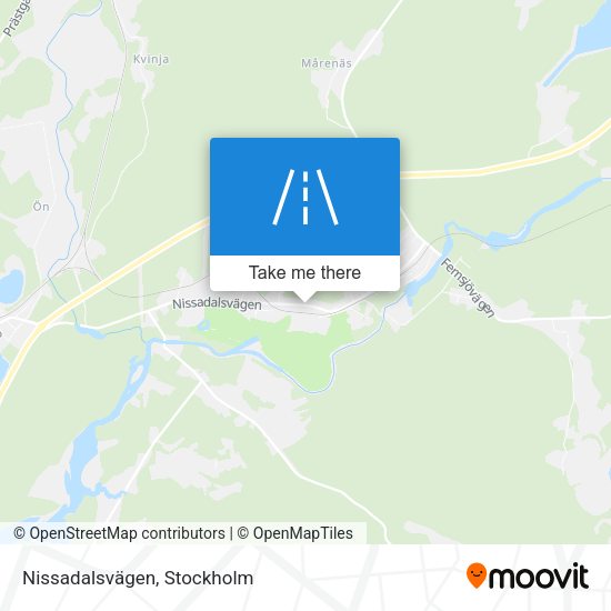 Nissadalsvägen map