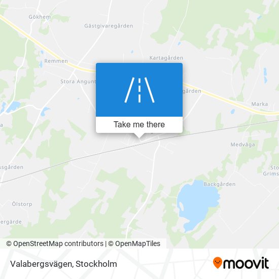 Valabergsvägen map