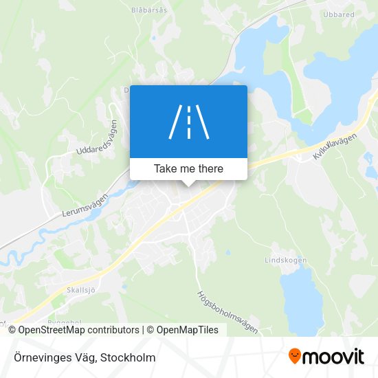 Örnevinges Väg map