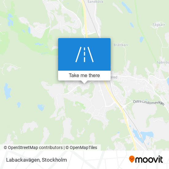 Labackavägen map