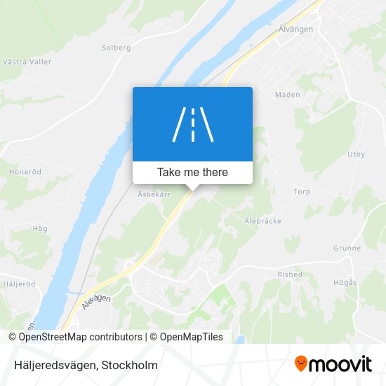 Häljeredsvägen map