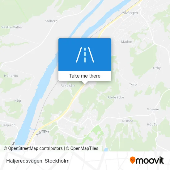 Häljeredsvägen map