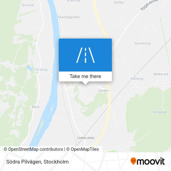 Södra Pilvägen map