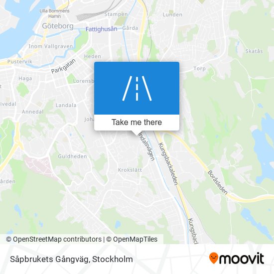 Såpbrukets Gångväg map