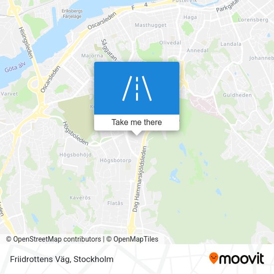 Friidrottens Väg map
