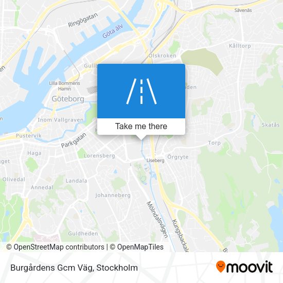 Burgårdens Gcm Väg map