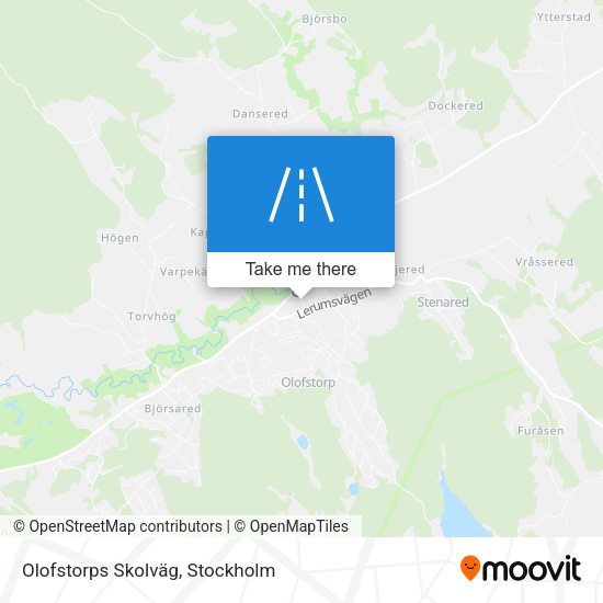 Olofstorps Skolväg map