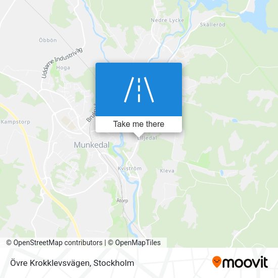 Övre Krokklevsvägen map