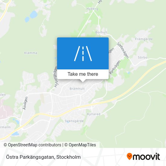 Östra Parkängsgatan map