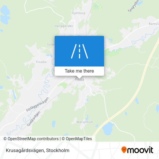 Krusagårdsvägen map
