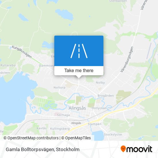 Gamla Bolltorpsvägen map