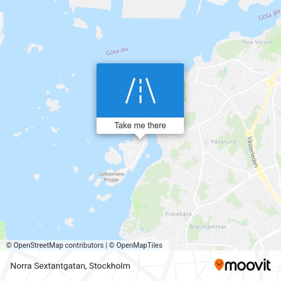Norra Sextantgatan map