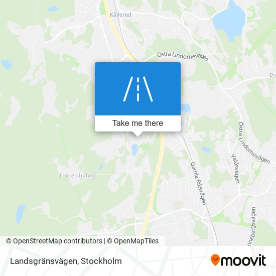 Landsgränsvägen map