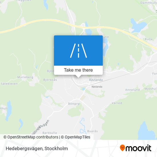 Hedebergsvägen map