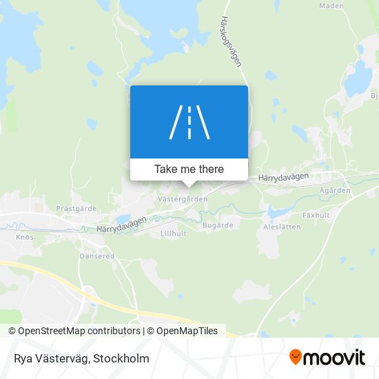 Rya Västerväg map