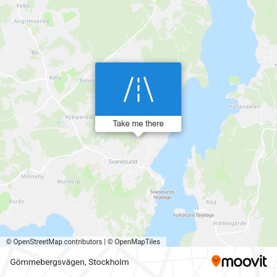 Gömmebergsvägen map