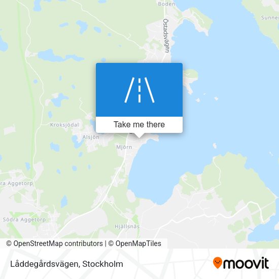 Låddegårdsvägen map