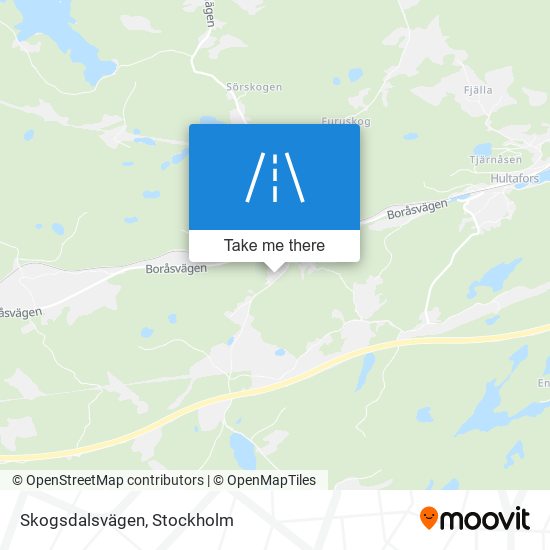 Skogsdalsvägen map