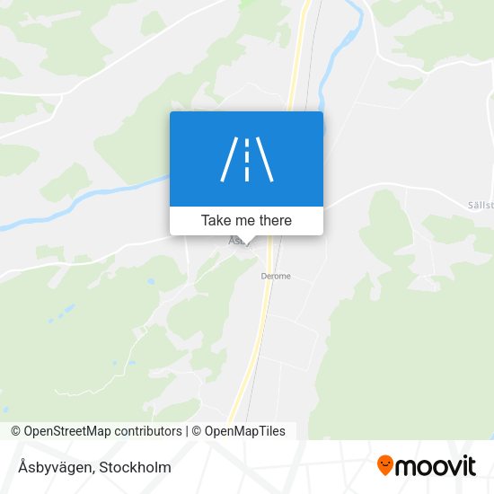 Åsbyvägen map