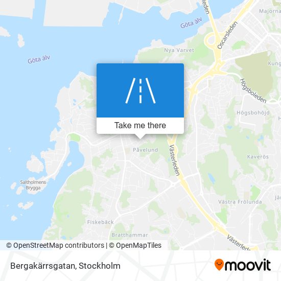 Bergakärrsgatan map