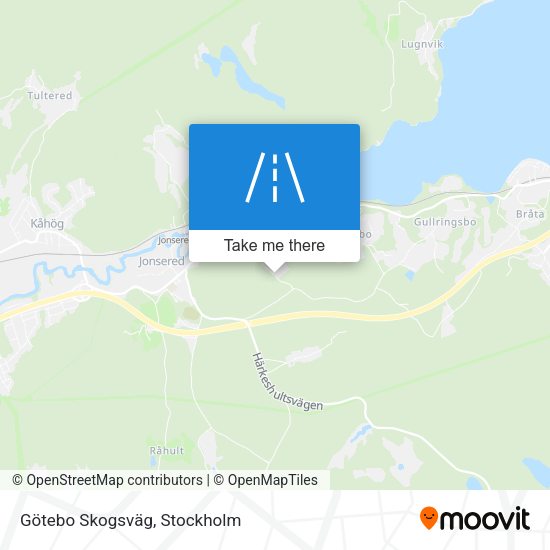 Götebo Skogsväg map