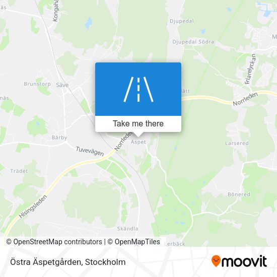 Östra Äspetgården map