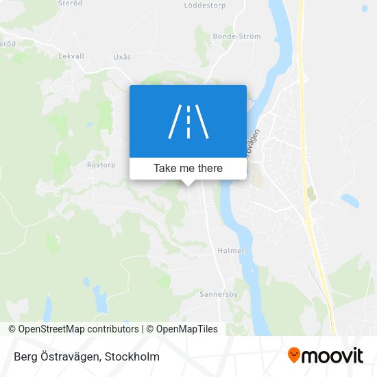 Berg Östravägen map