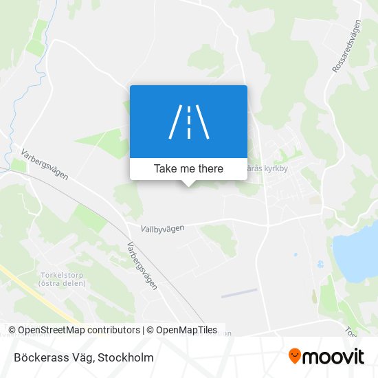 Böckerass Väg map