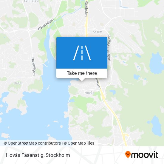 Hovås Fasanstig map